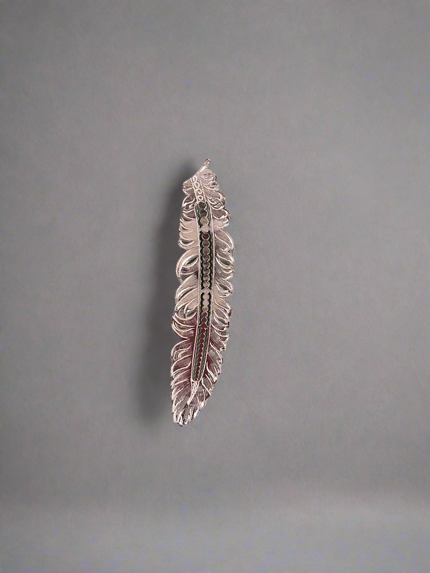 ALL SILVER FEATHER FOR FELT HAT