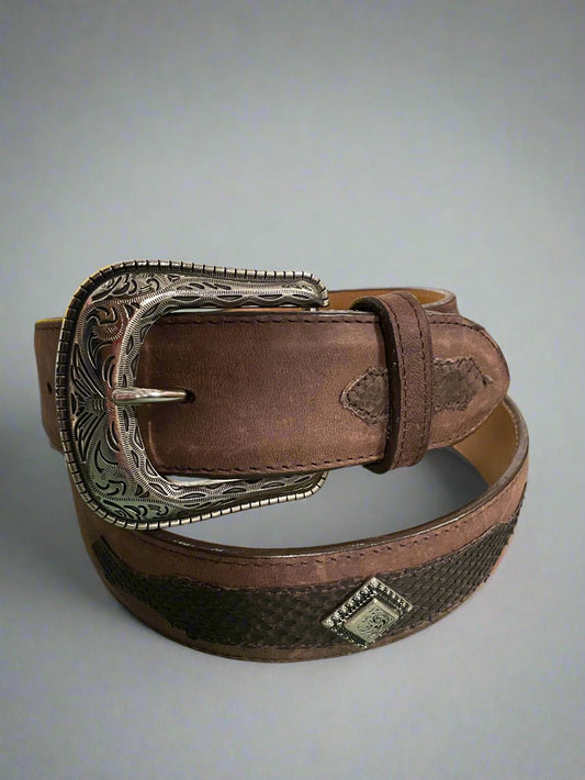 PHYTON MENS BELT WITH DIAMOND