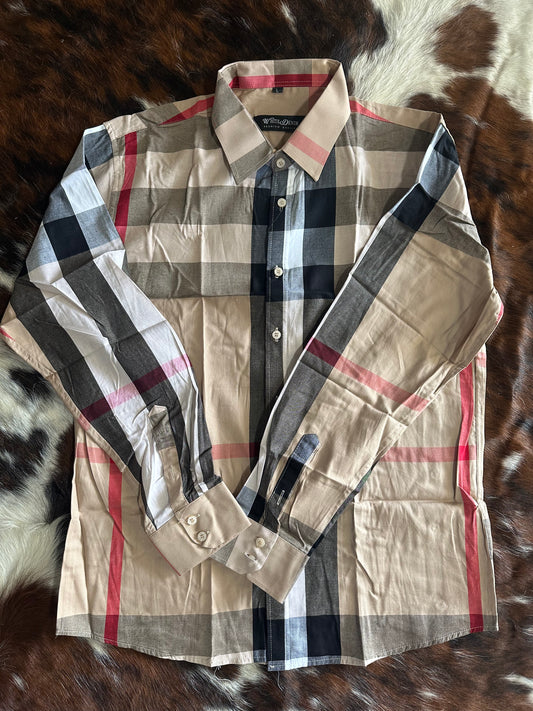 WHITE DENIM PREMIUM QUALITY |DRESS SHIRT ZB-316