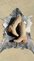 BRONZER| WOMEN CUTTER13'' GAMUZA KHAKI LEATHER SOLE