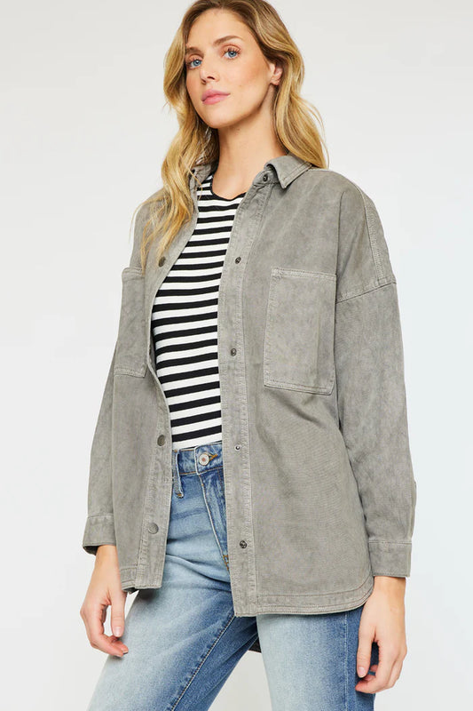 KAN CAN CLAIRE OVERSIZED SHIRT JACKET