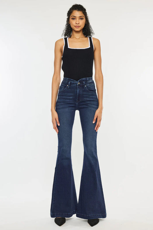 KAN CAN ELOWEN HIGH RISE SUPER FLARE JEANS