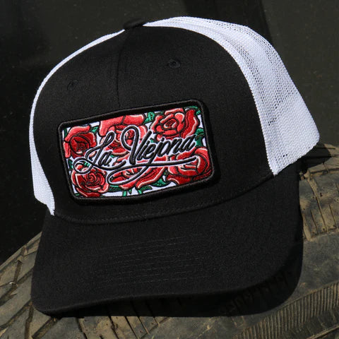 Rosas Black/White classic visor hat / gorra de visera clasica