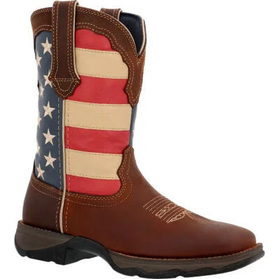 Rebe by Durango Patriotic Pull-On Western Flag Boot