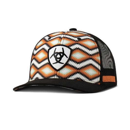 ARIAT SOUTHWEST PRINT FABRIC ORANGE - HATS CAP - A300090826