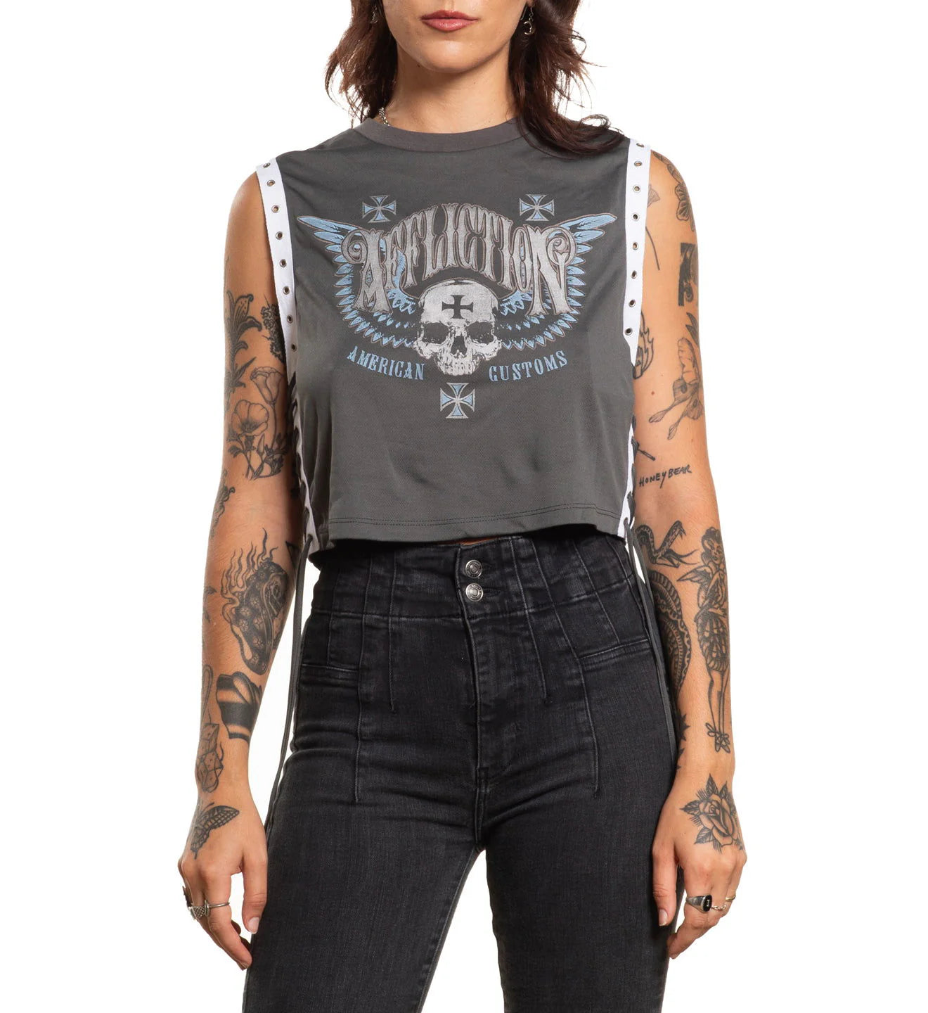Saints Flag Crew Muscle Tee