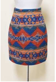 SAVANNA JANE | MULTICOLOR SLIT SKIRT