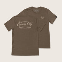 MENS COWBOY COOL VINTAGE BEER TSHIRT