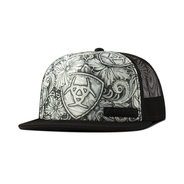 ARIAT TATTOO SKETCH PRINT BLACK/WHIT - HATS CAP - A300091262