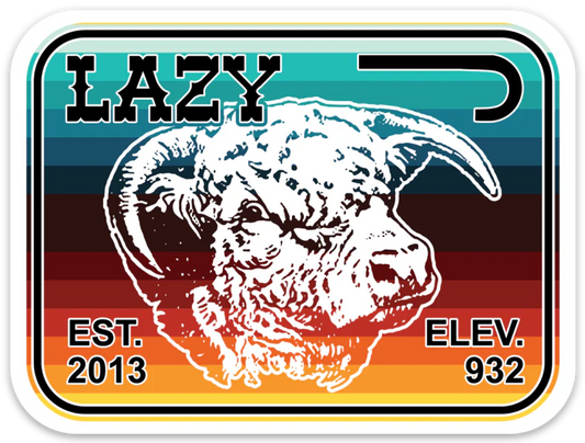 Lazy J Ranch Wear| Serape Elevation Sticker