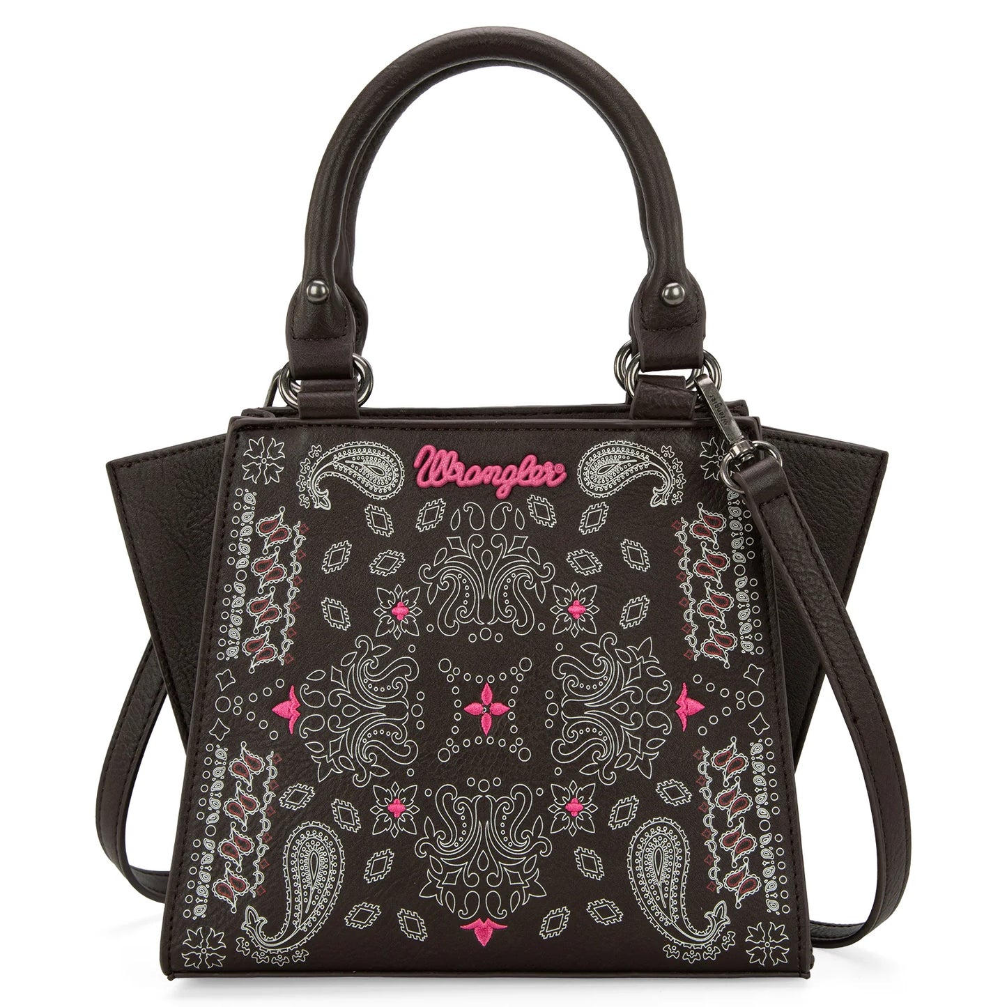 Wrangler |Paisley Mini Satchel/Crossbody - Coffee