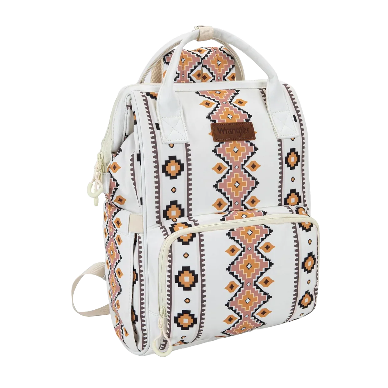 Wrangler Aztec Printed White Callie Diaper Bag WG2204-9110TN