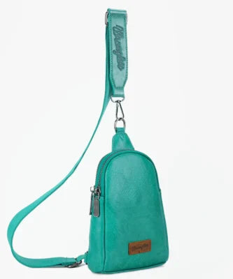 WRANGLER CASUAL PLAIN CROSSBODY SLING BAG TEAL