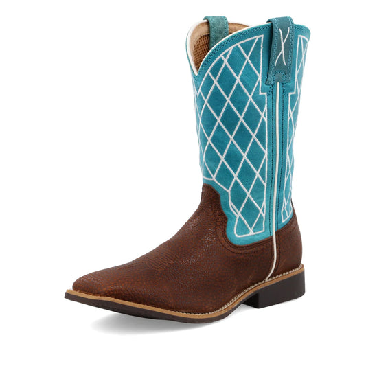 Distressed Saddle & Teal YTH0015