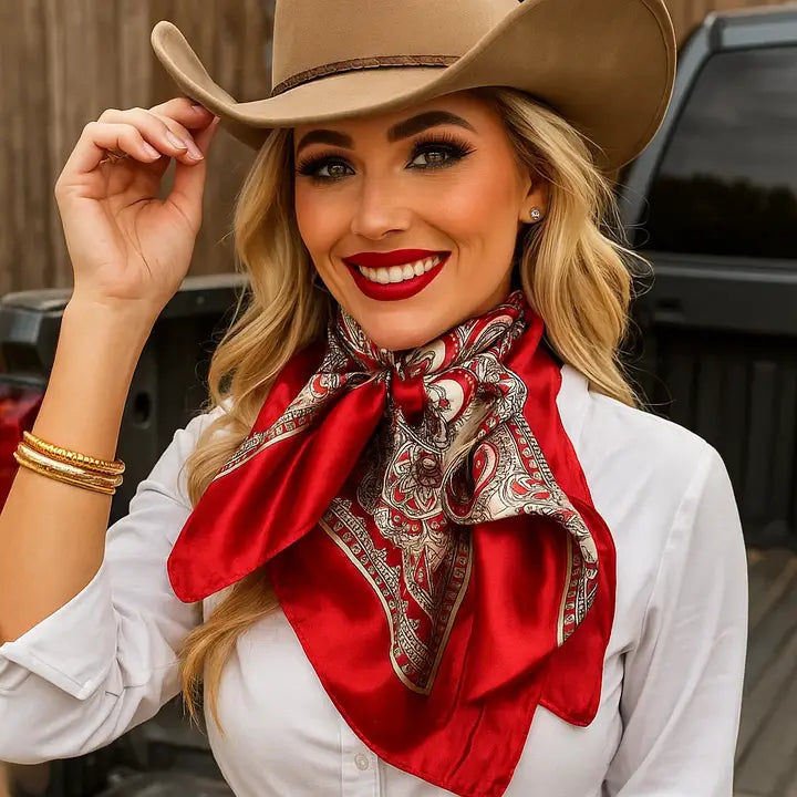 RODEO DRIVE| CLASSIC PAISLEY WILD RAG/SCARF WR2141