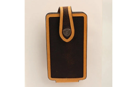 Ariat Large Leather Two-Tone Cell Phone Case