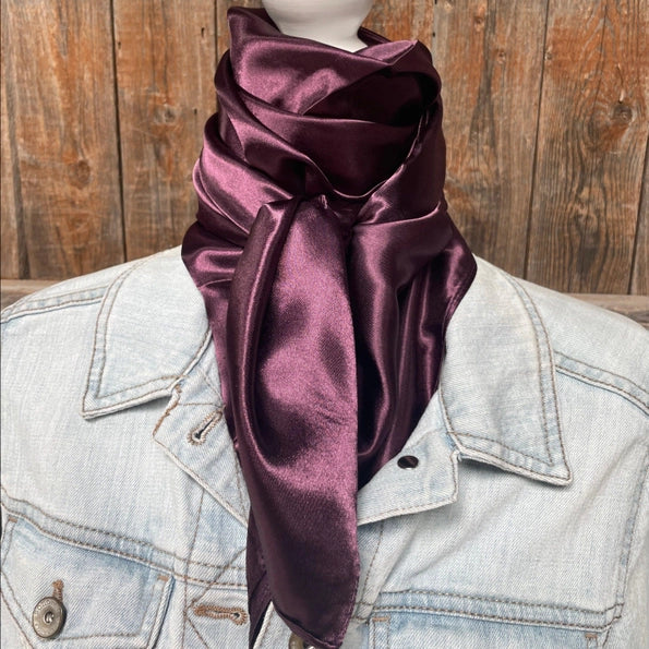 RODEO DRIVE |SOLID PLUM WILD RAG/SCARF WRS21