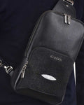 CUADRA MEN BLACK STINGRAY BAG