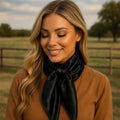 RODEO DRIVE| SOLID BLACK WILD RAG/SCARF WRS4