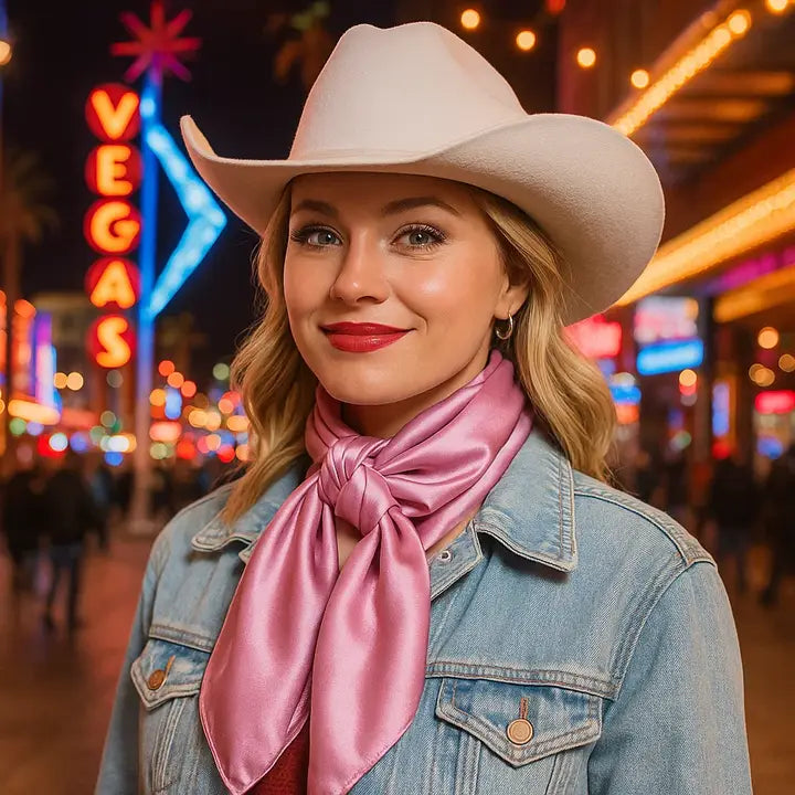RODEO DRIVE |SOLID PINK WILD RAG/SCARF WRS27