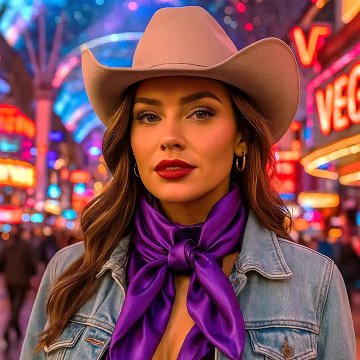 RODEO DRIVE| SOLID PURPLE WILD RAG/SCARF WRS1