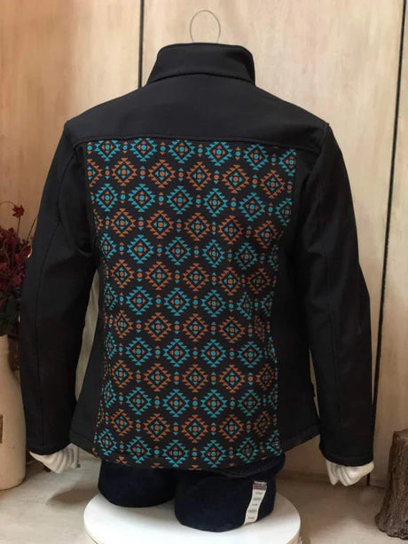 LOST CALF BLACK AZTEC JACKET