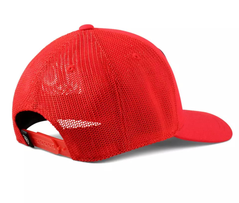 Ariat Mens Hat Baseball Cap Mesh Snapback Logo Red A300064504