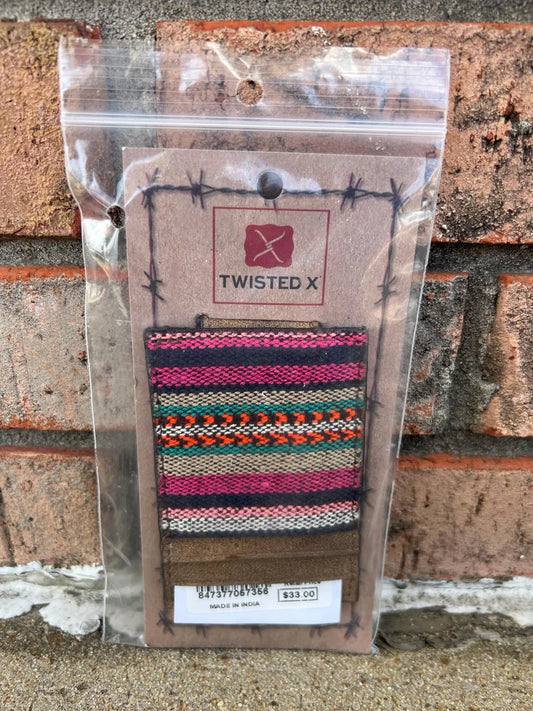 Twisted X Pink Serape Magnetic Money Clip