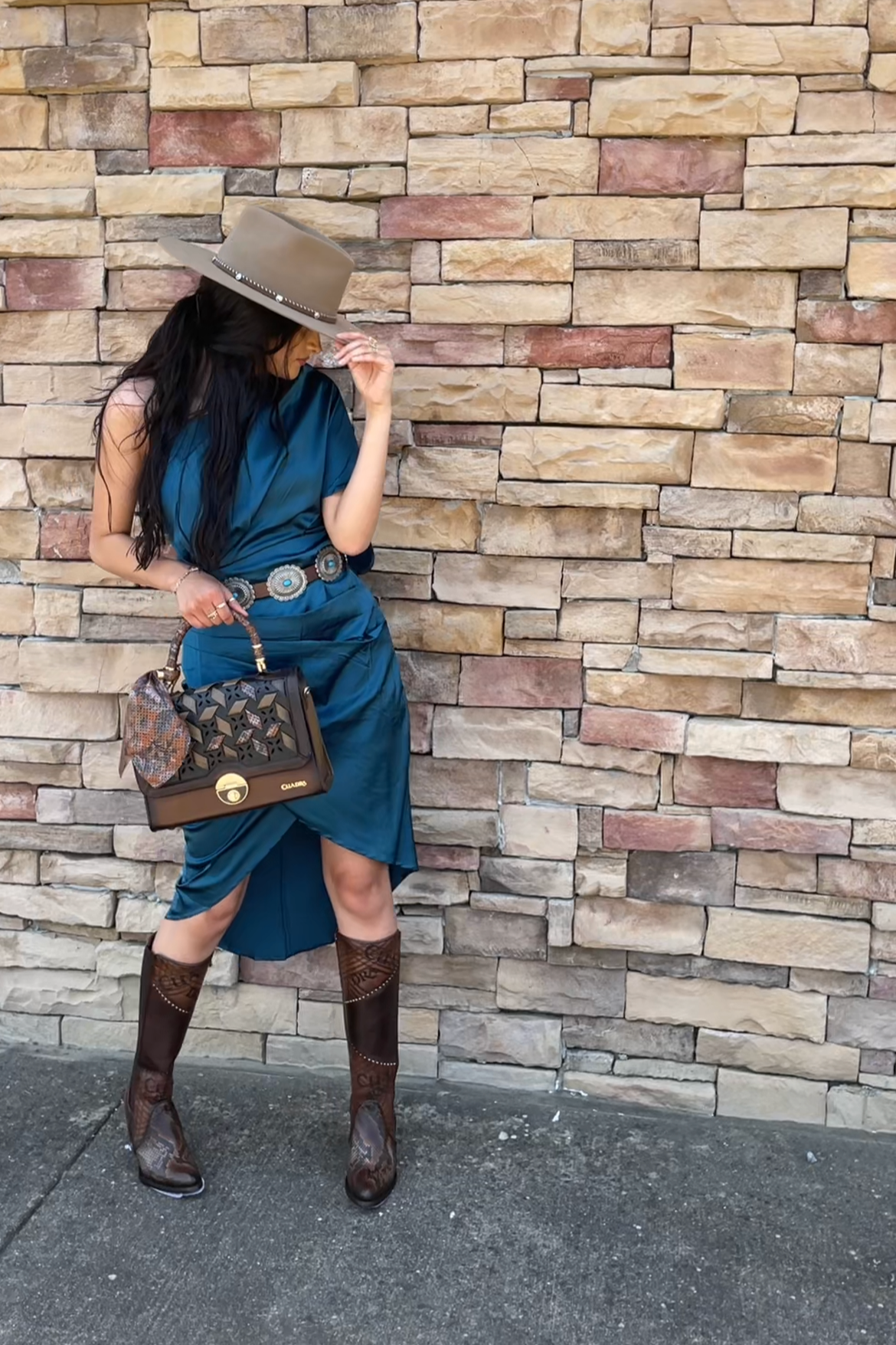 DARK TEAL DRESS