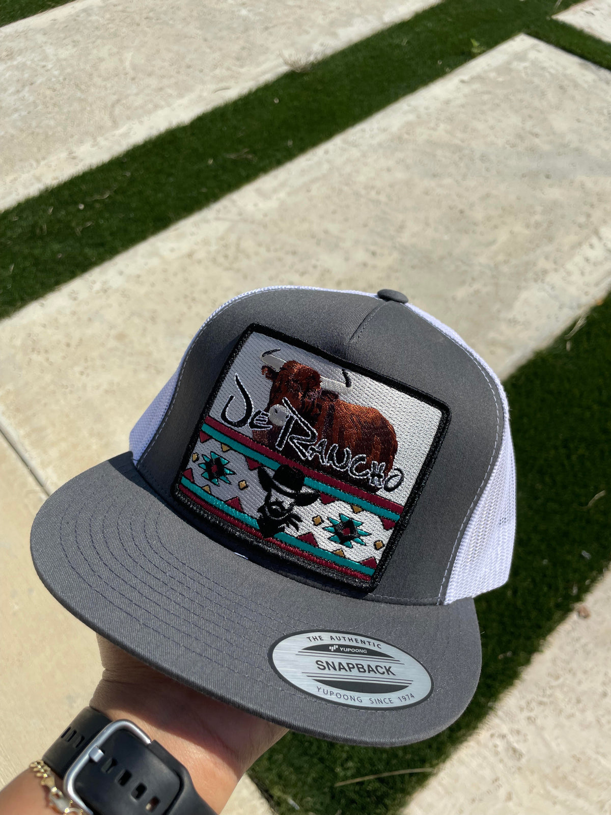DE RANCHO WHITE AZTEC HAT