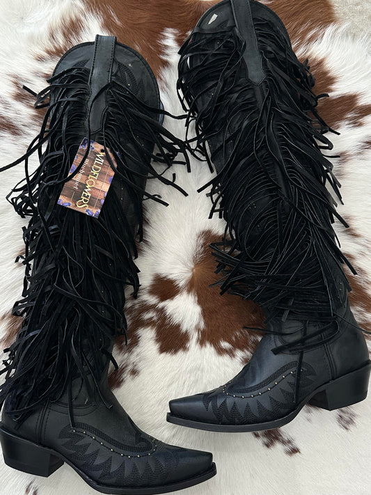 Siberia Negro High Knee Boots