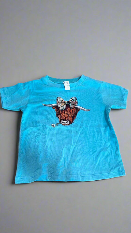 TEAL TODDLER HEIFER SHIRT