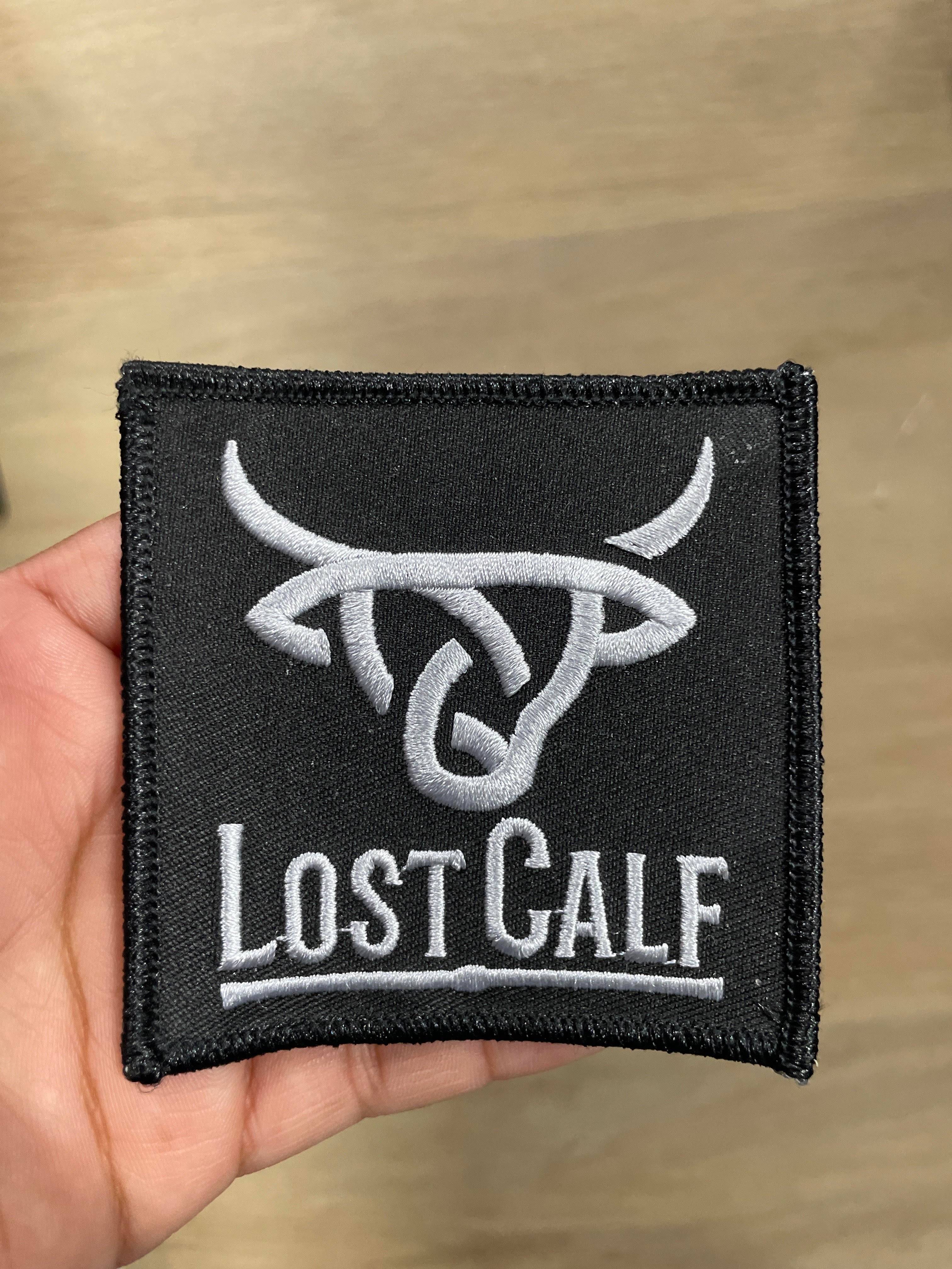 LOST CALF BLK & WHITE PATCH LOGO
