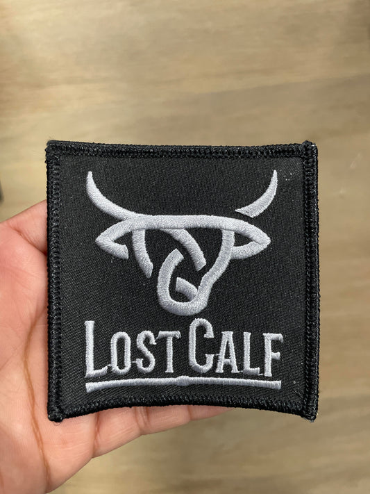 LOST CALF BLK & WHITE PATCH LOGO