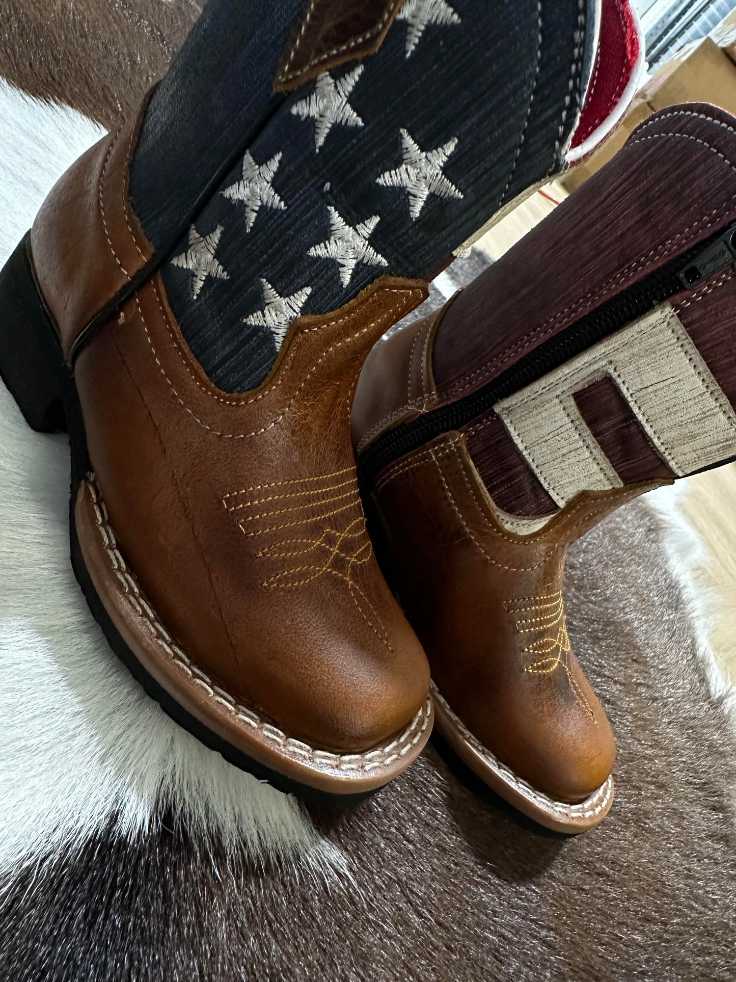 8 Segundos| Patriotic Toddlers Boots