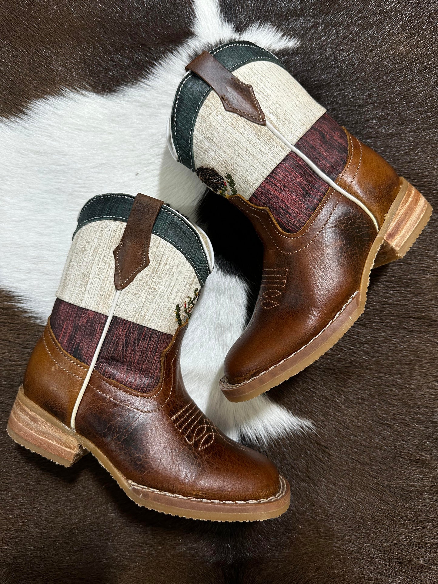 8 Segundos | Mexican Flag Toddler Boots