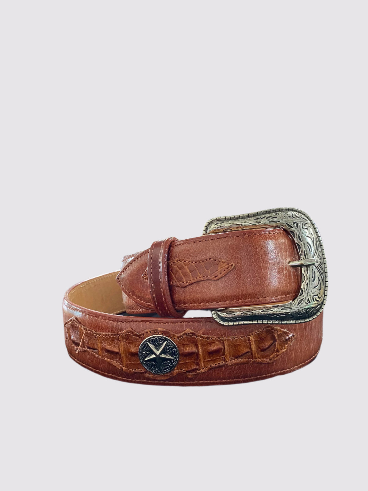 HOMETOWN GENUINE CROCODILE BELT