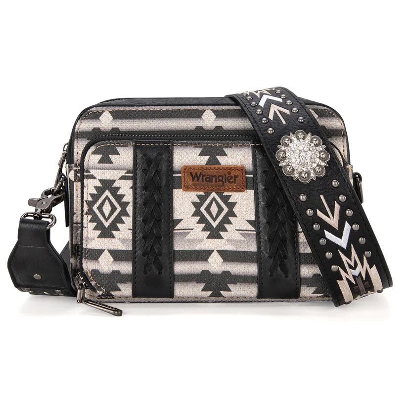 Wrangler Aztec Printed Crossbody Purse